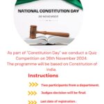 National Constitution Day-Organised by Dept Of  Political Science -26.11.2024