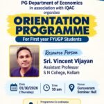 PG Economics Orientation 1 Oct 2026